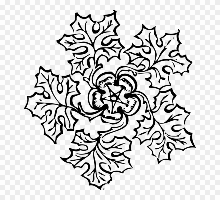 Simple Flower Border Designs To Draw 18, Buy Clip Art - Decoration Clipart - Png Download