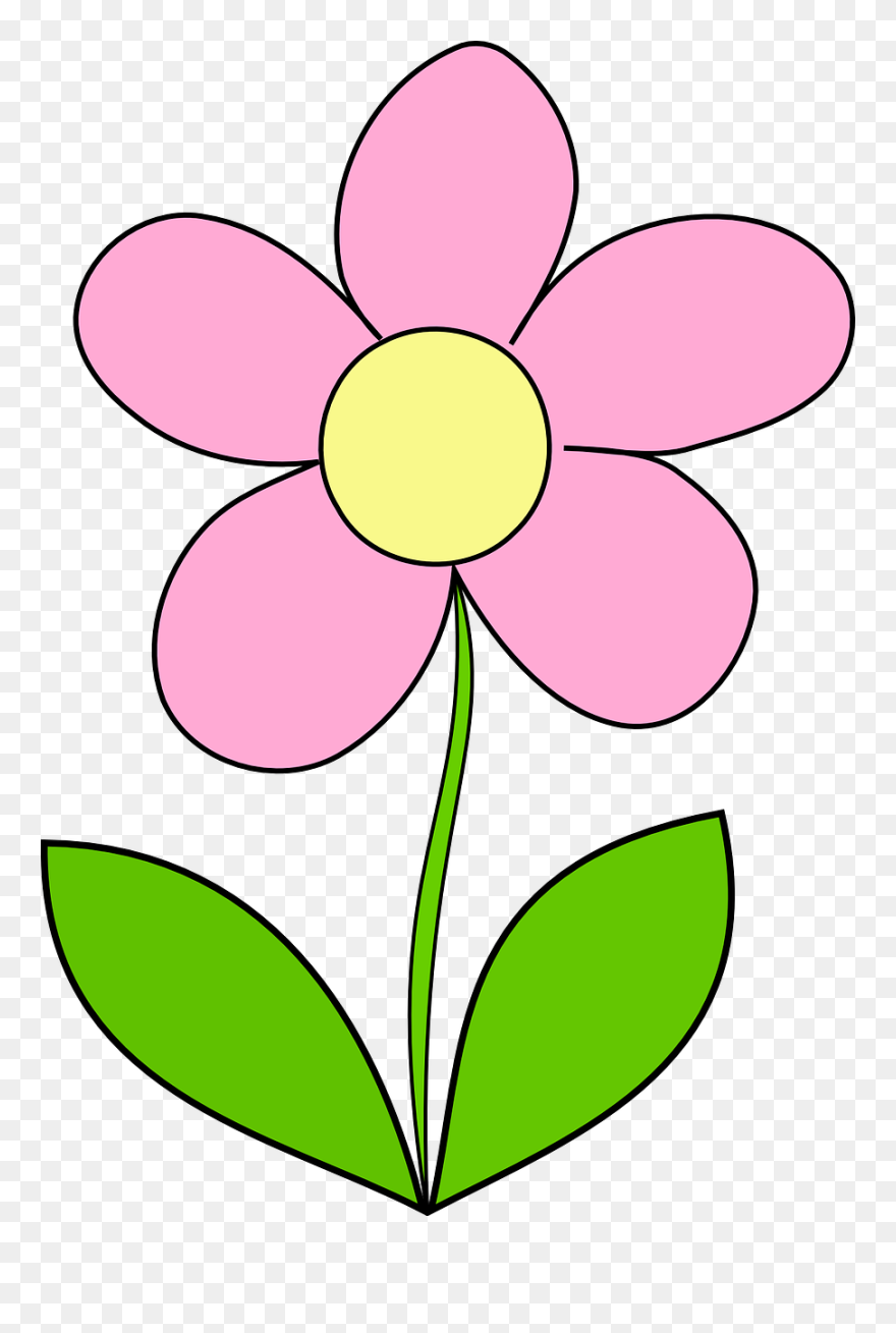 Free Vector Graphic - Clip Art Pink Flower - Png Download