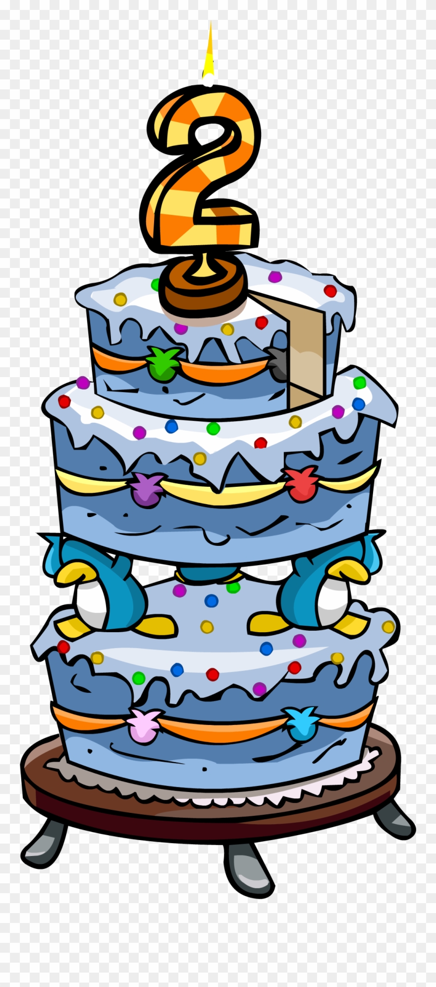 2nd Birthday Cake Png Clipart