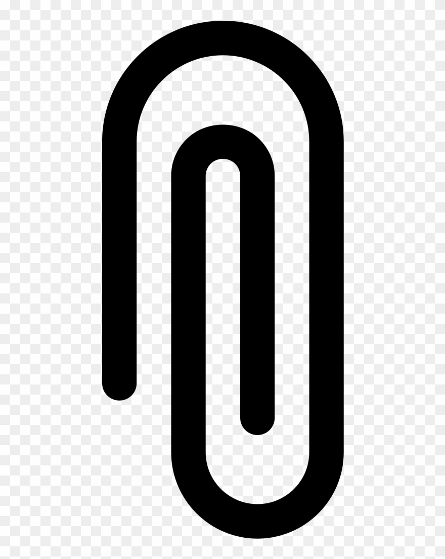 Simpleicons Interface Paper Clip Spiral In Vertical - Click De Papel Vector - Png Download