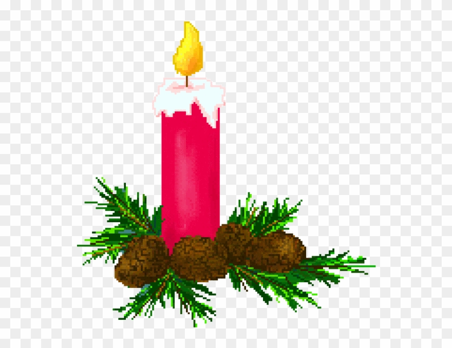 Candles Christmas Clipart, Explore Pictures - Christmas Candle Clip Art - Png Download