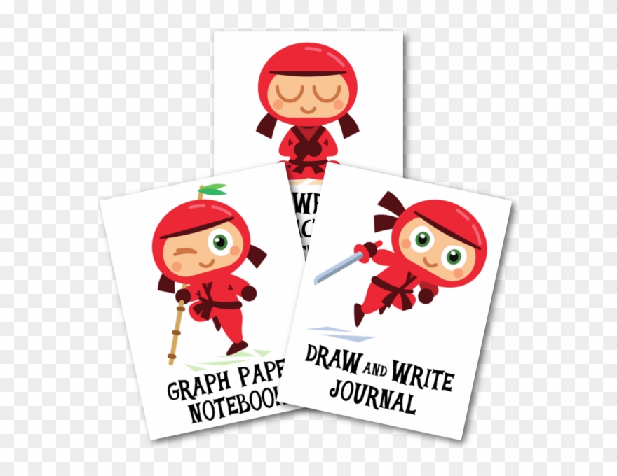 Gray Ninjas - Handwriting Practice Notebook: A Penmanship Practice Clipart