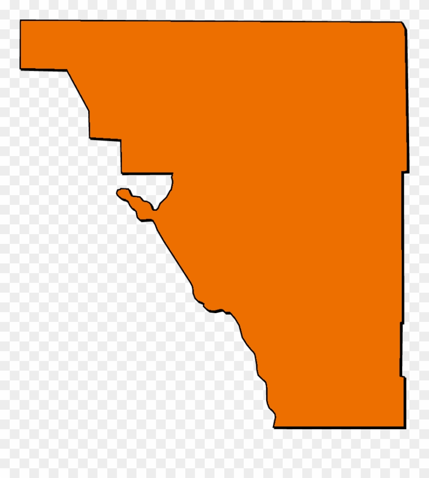 A Collection Of Simplified Outline Maps Of Osceola - Florida Clipart