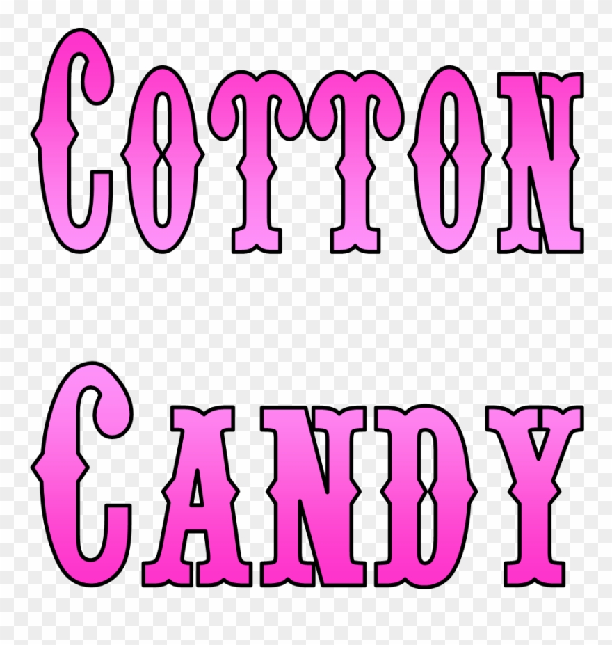 Cotton Candy Images - Cotton Candy Png Font Clipart