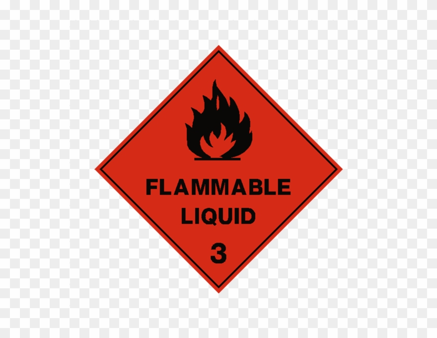 Extremely Flammable Label, Highly Flammable Label - Dg Class 3 Label Clipart