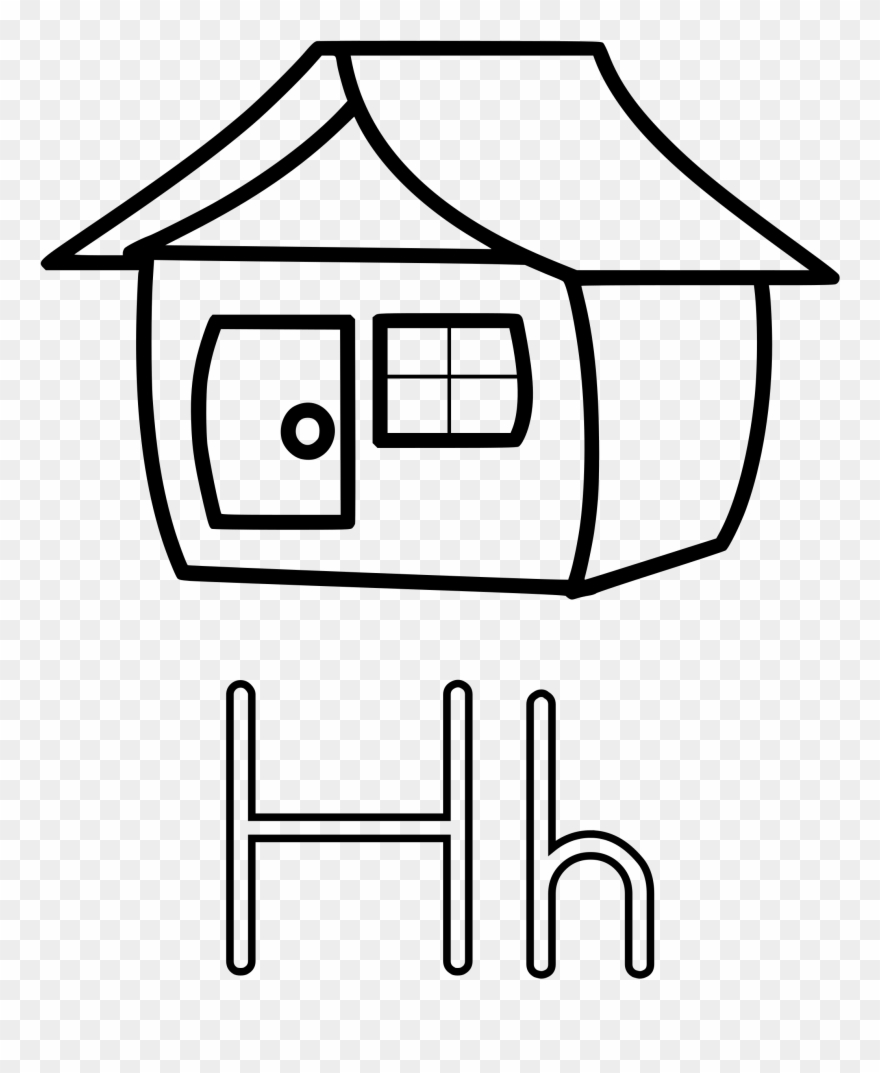 Clipart House Printable - H Is For House Worksheet - Png Download