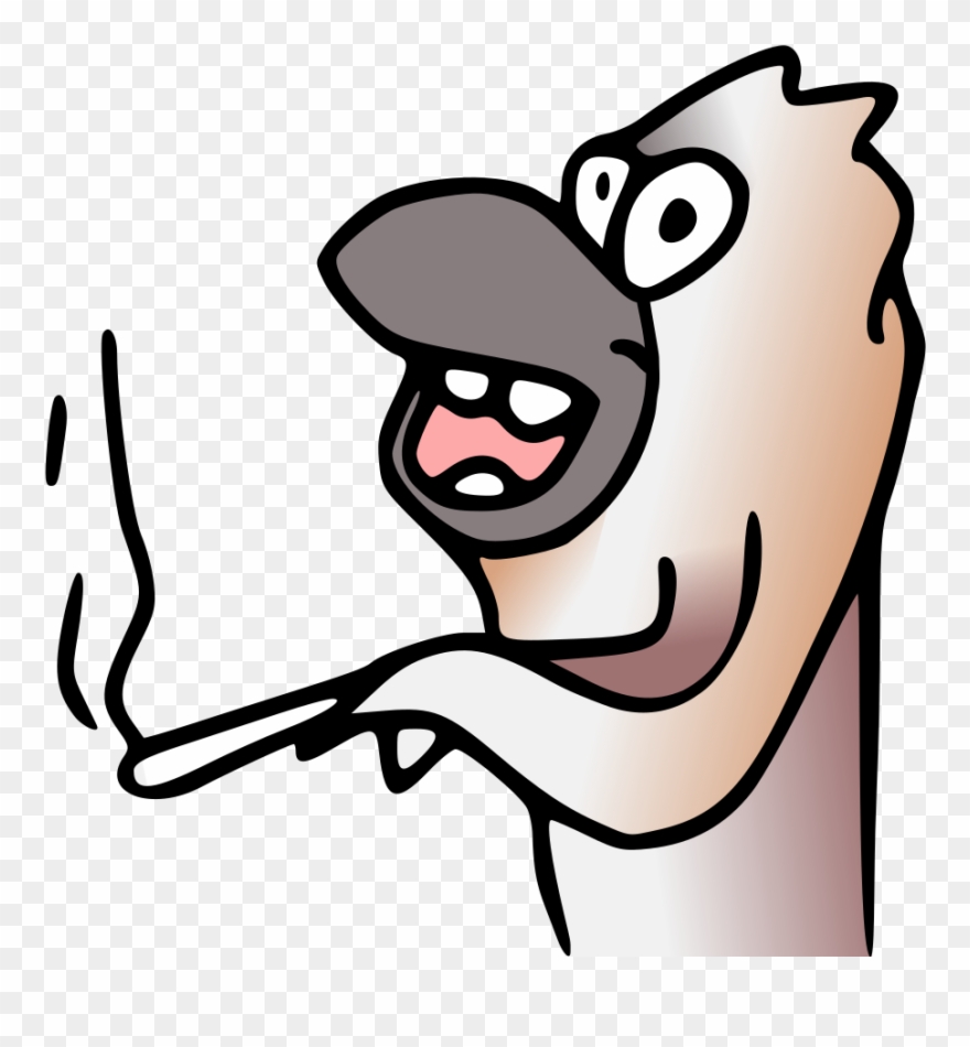 Vector Alien Smoking - Clip Art - Png Download