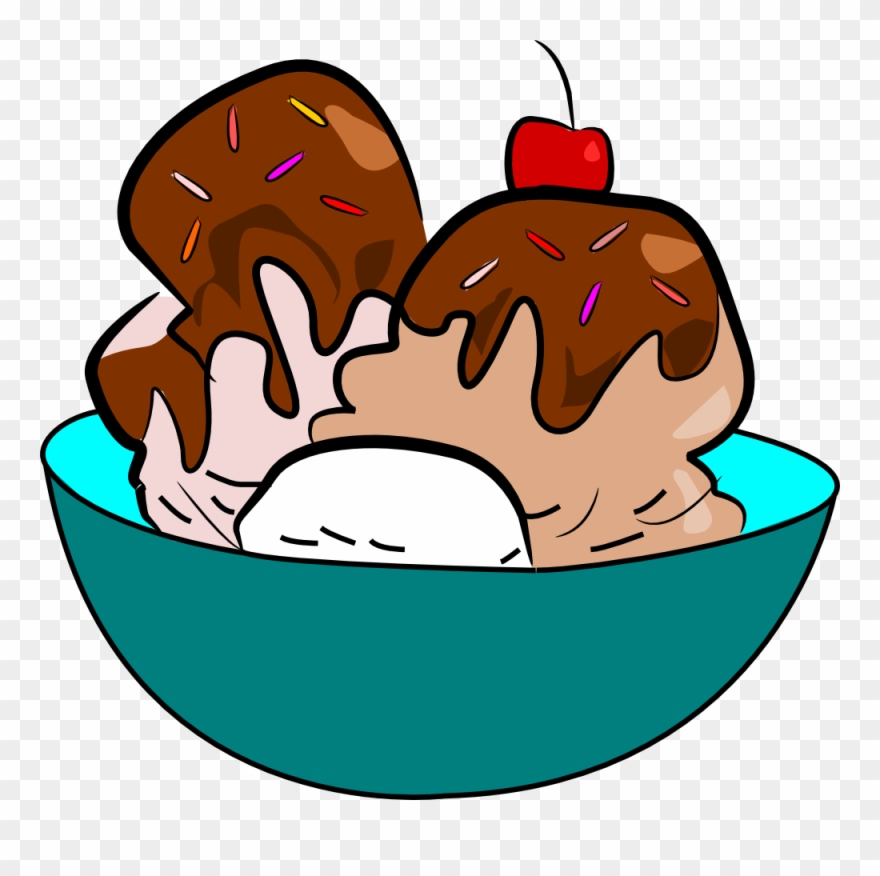 Sundae Clipart Clip Art - Ice Cream - Png Download
