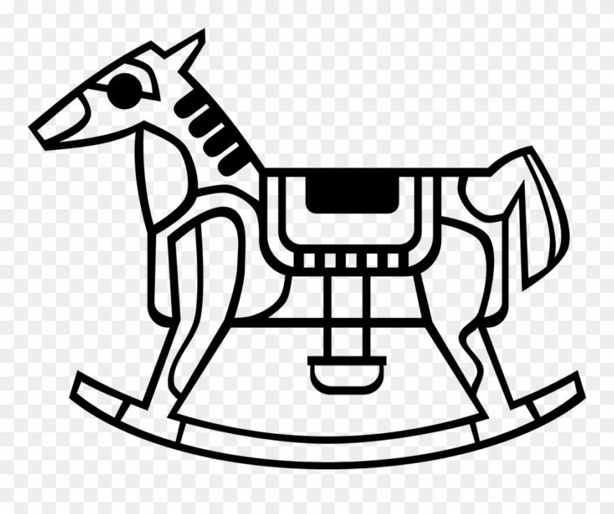 Rocking Horse Image 17, Buy Clip Art - Toy Clipart Black And White Png Transparent Png