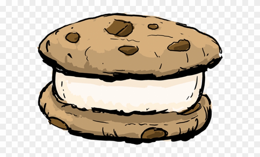 Ice Cream Clipart Sandwhich - Ice Cream Sandwich Clip Art - Png Download