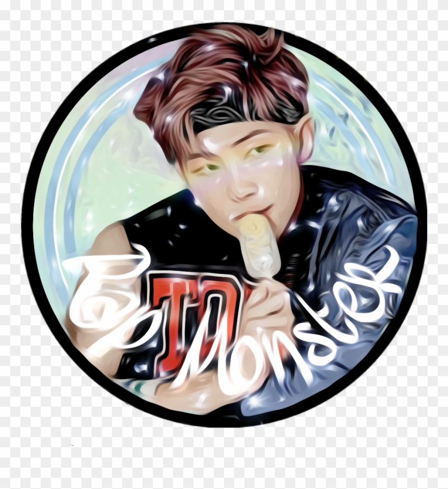 My Bias Eating Ice Cream Namjoon Rm Namjoonedit Bts - Rm Clipart