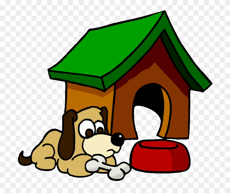 Cartoon Dog House Clipart Dog Christian Clip Art Clip - Dog At Home Clipart - Png Download
