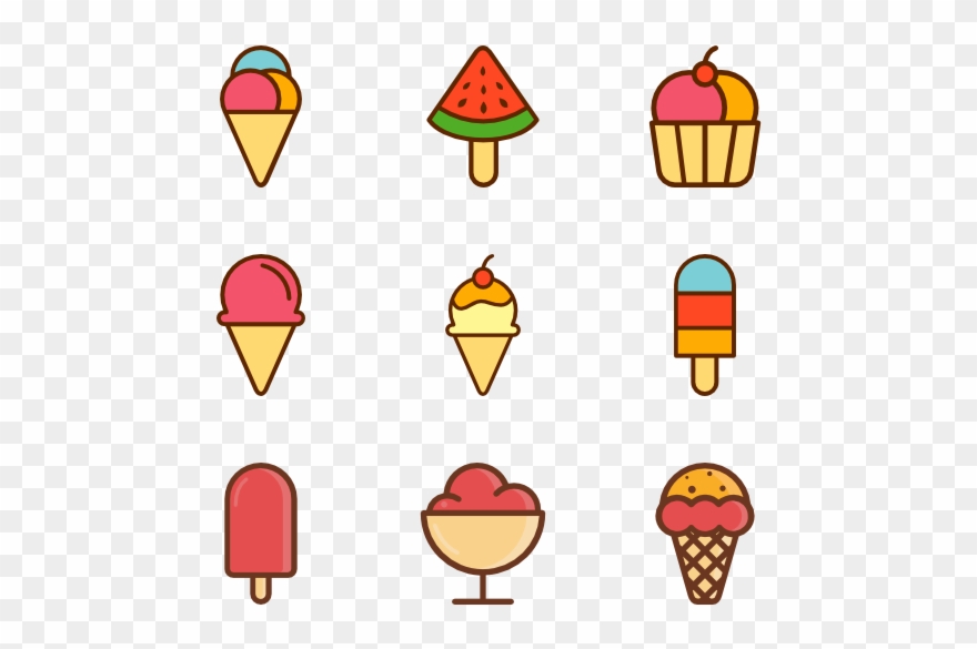 Ice Clipart Ice Drop - Ice Cream Icons Png Transparent Png