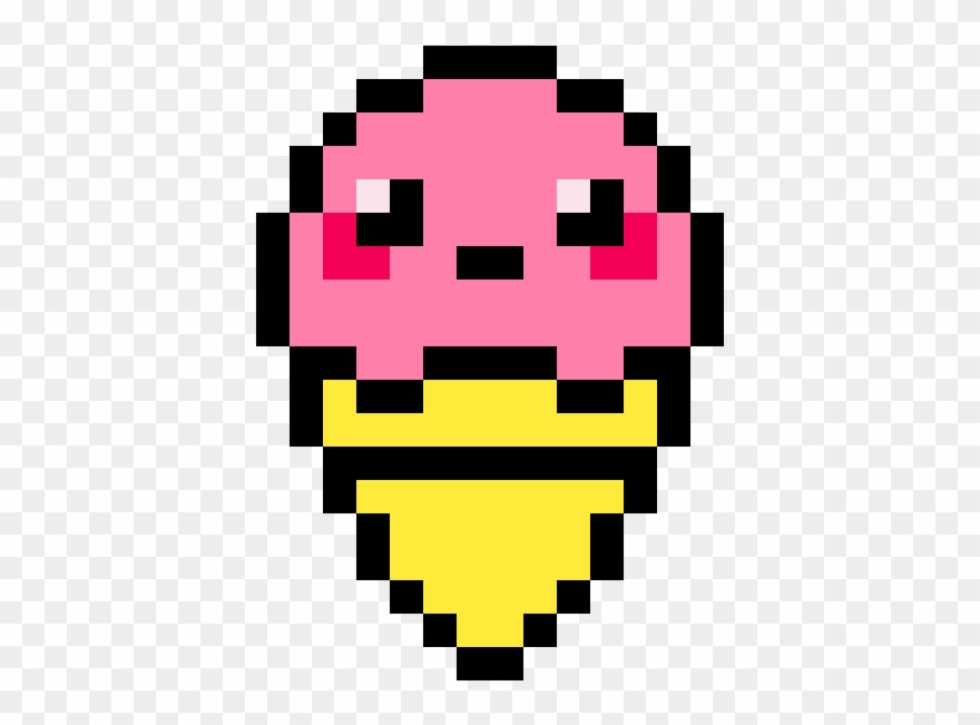 My Cute Ice Cream By Eden - Ice Cream Cone Pixel Art Clipart