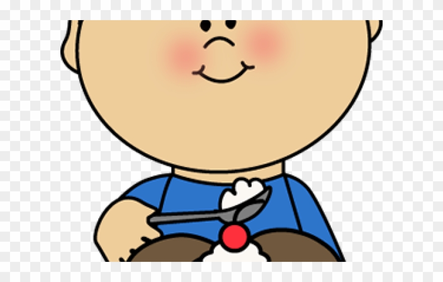 Boy Clipart Ice Cream - Sundae - Png Download