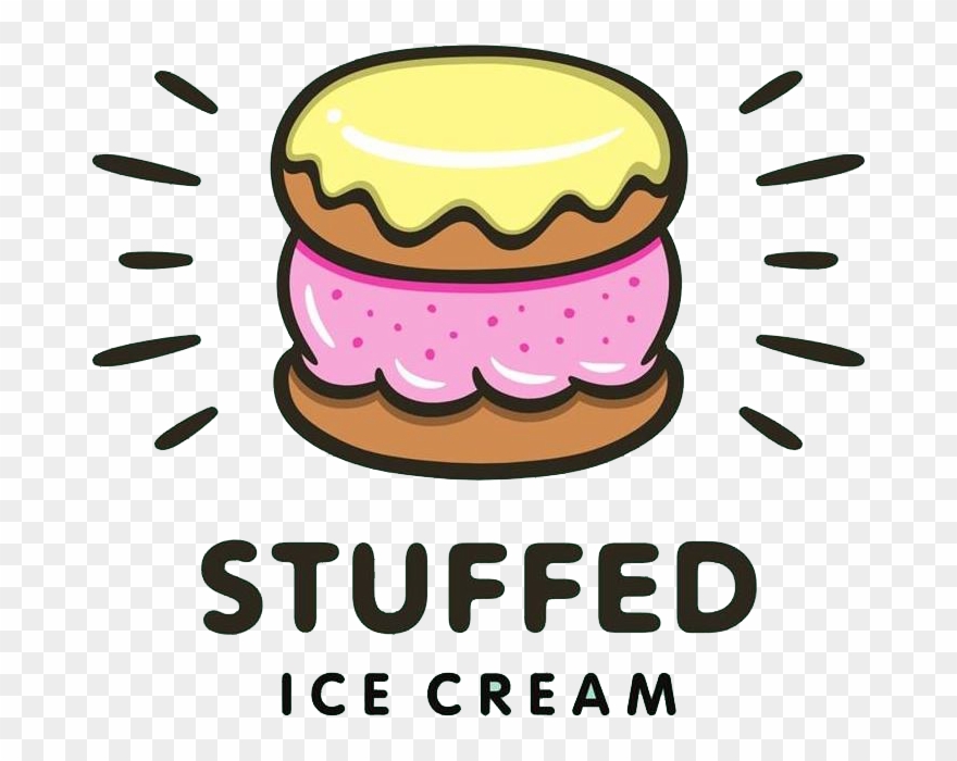 Stuffed Ice Cream Food Truck - Stuffed Ice Cream Clipart