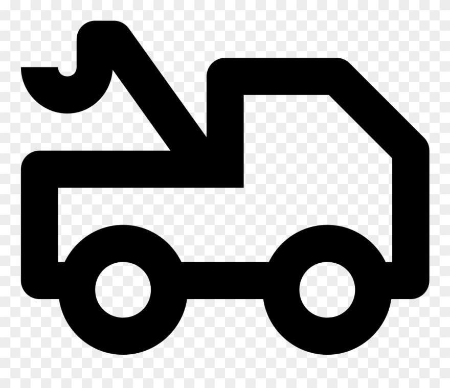 Tow Truck Icon - Management Clipart