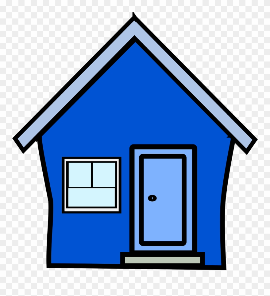 House Clipart 3d - Blue House Clipart - Png Download