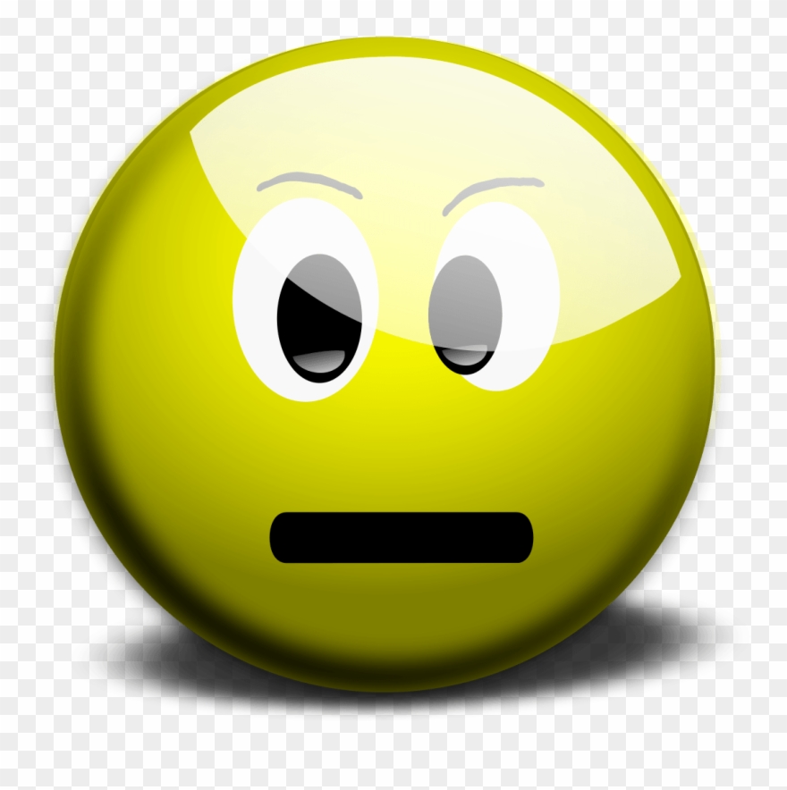 Neutral Face Clip Art - Yellow Smiley Face Neutral - Png Download