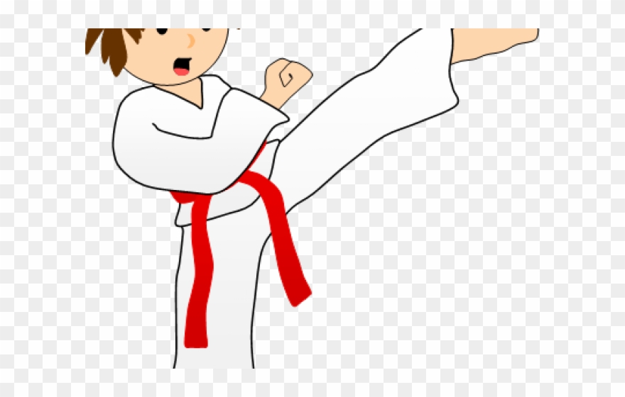 Mixed Martial Arts Clipart Taekwondo Sparring - Kick Clipart Png Transparent Png