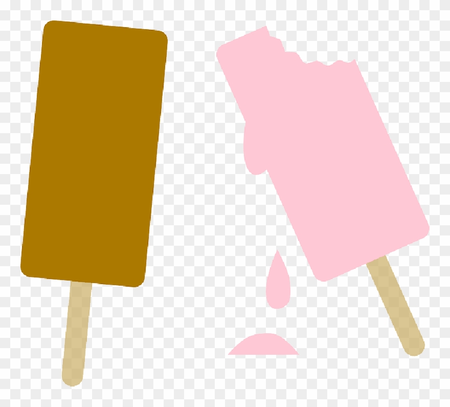Ice Cream, Popsicle, Lollipop, Ice, Melting, Aliment - Dripping Ice Cream Clipart - Png Download