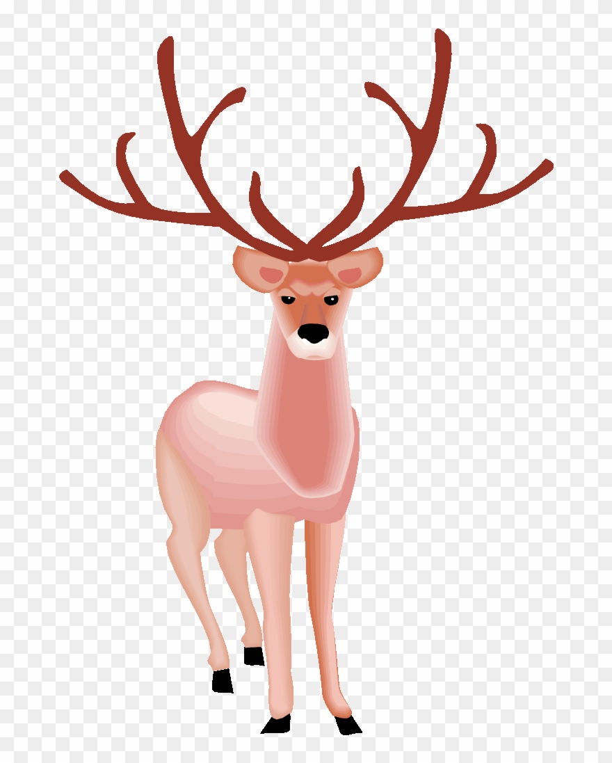 Free Deer Clipart - Grand Cerf - Png Download