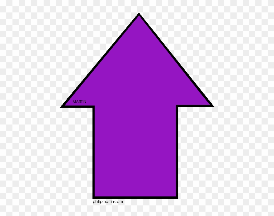 Pix For Up Arrow Clipart - Purple Arrow Going Up - Png Download