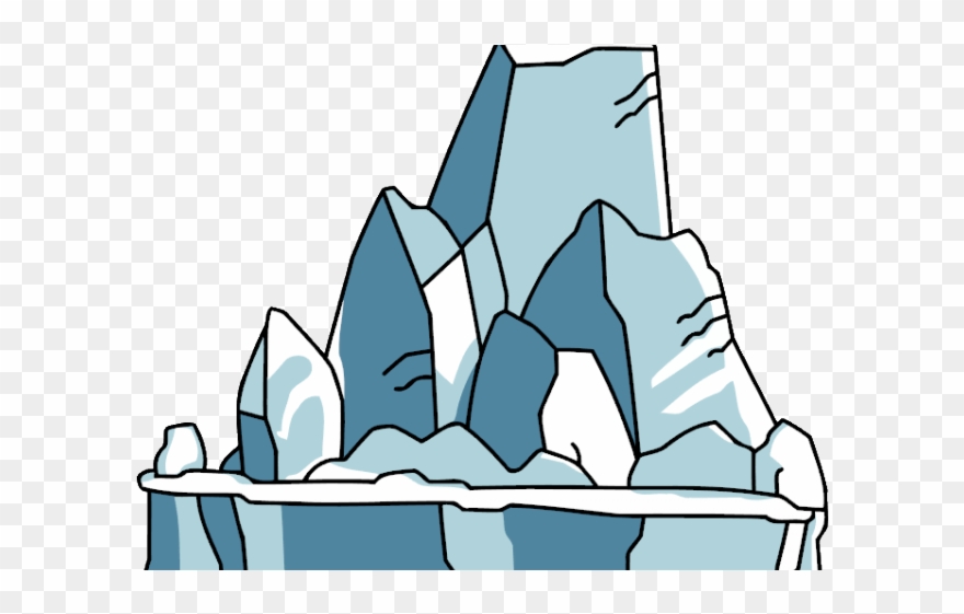 Glacier Clipart Ice Glacier - Iceberg - Png Download