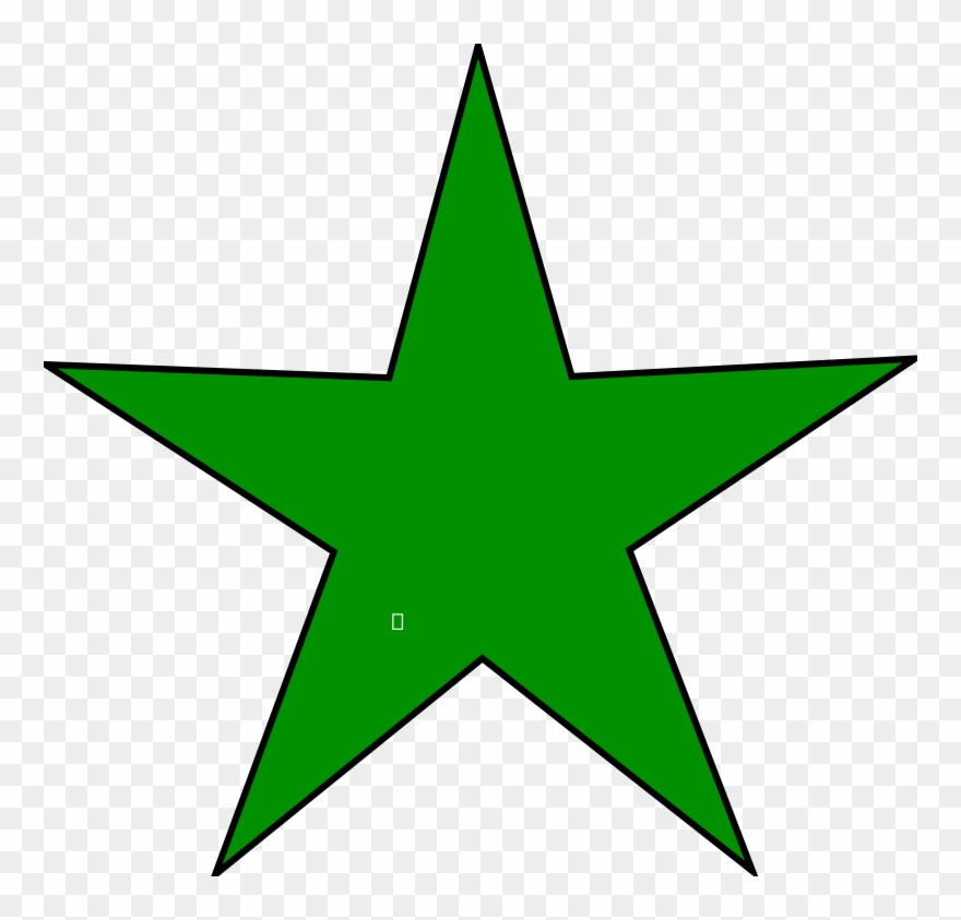 Esperanto Star Free Vector - Green Star Clipart