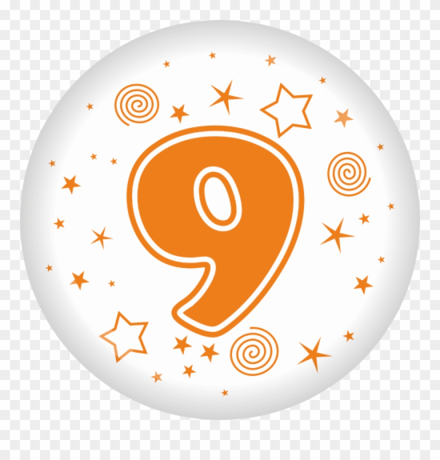 Button Zahl 8 Ø 50 Mm Clipart