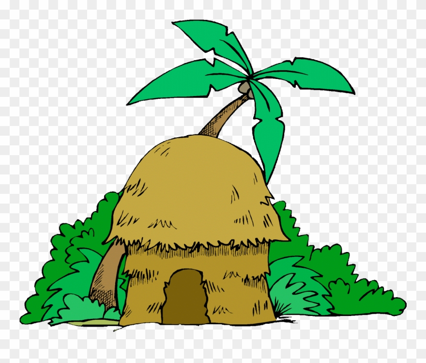 Village Clipart Jungle Village - House Cartoon In The Jungle - Png Download