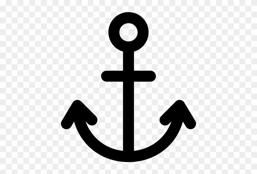 Anchor Rubber Stamp - Sugar Marina Nautical Logo Clipart