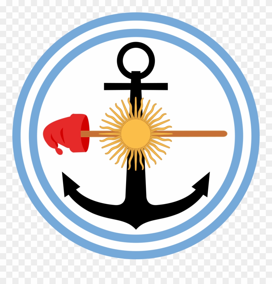 Roundel Of Argentina - Insignia Naval Argentina Clipart
