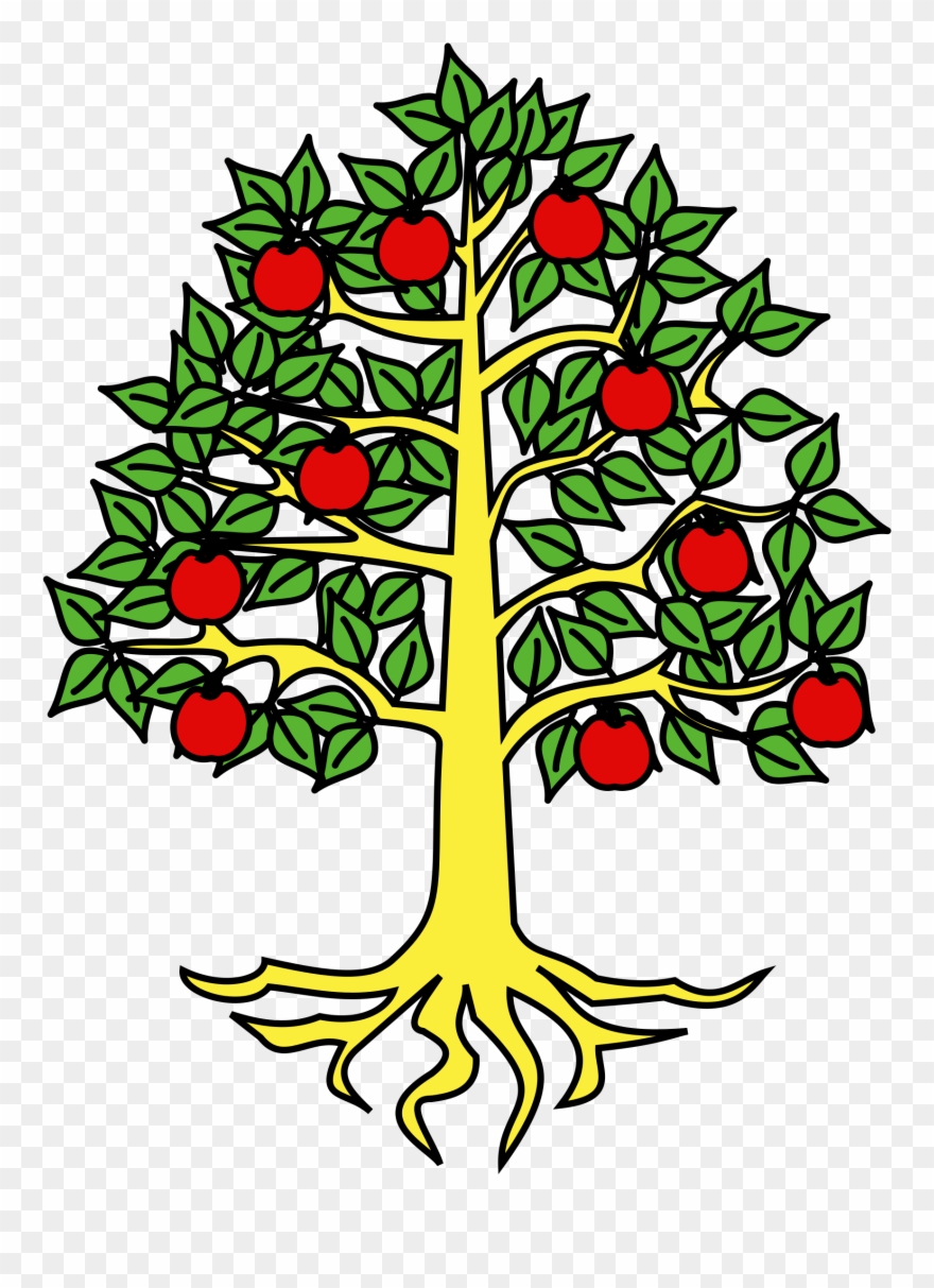 Apple Tree Clipart 22, Buy Clip Art - Apple Tree Coat Of Arms - Png Download