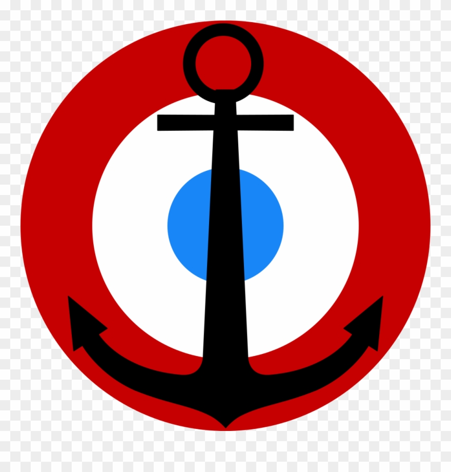 Roundel Of The French Fleet Air Arm Before - Fleet Air Arm Roundel Clipart