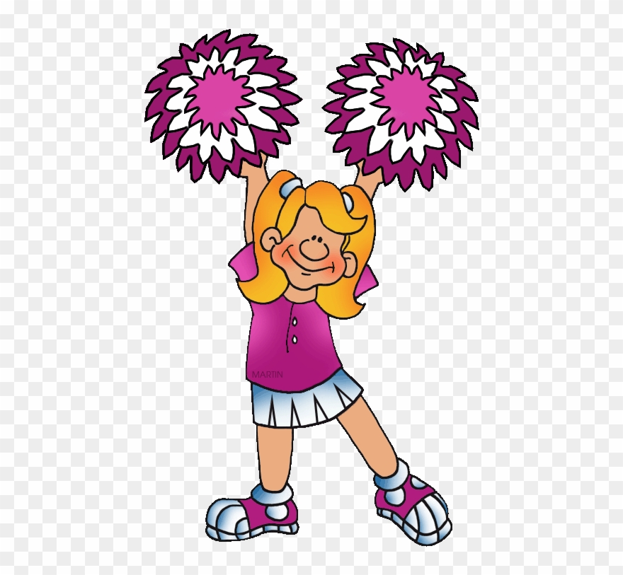 School Clip Art By Phillip Martin, Cheerleader - Phillip Martin Clipart Yoga - Png Download