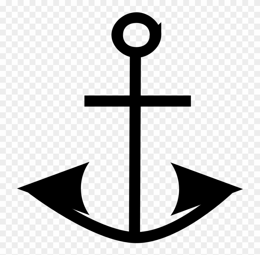 Clip Arts Related To - Simbol Jangkar Pada Peta - Png Download