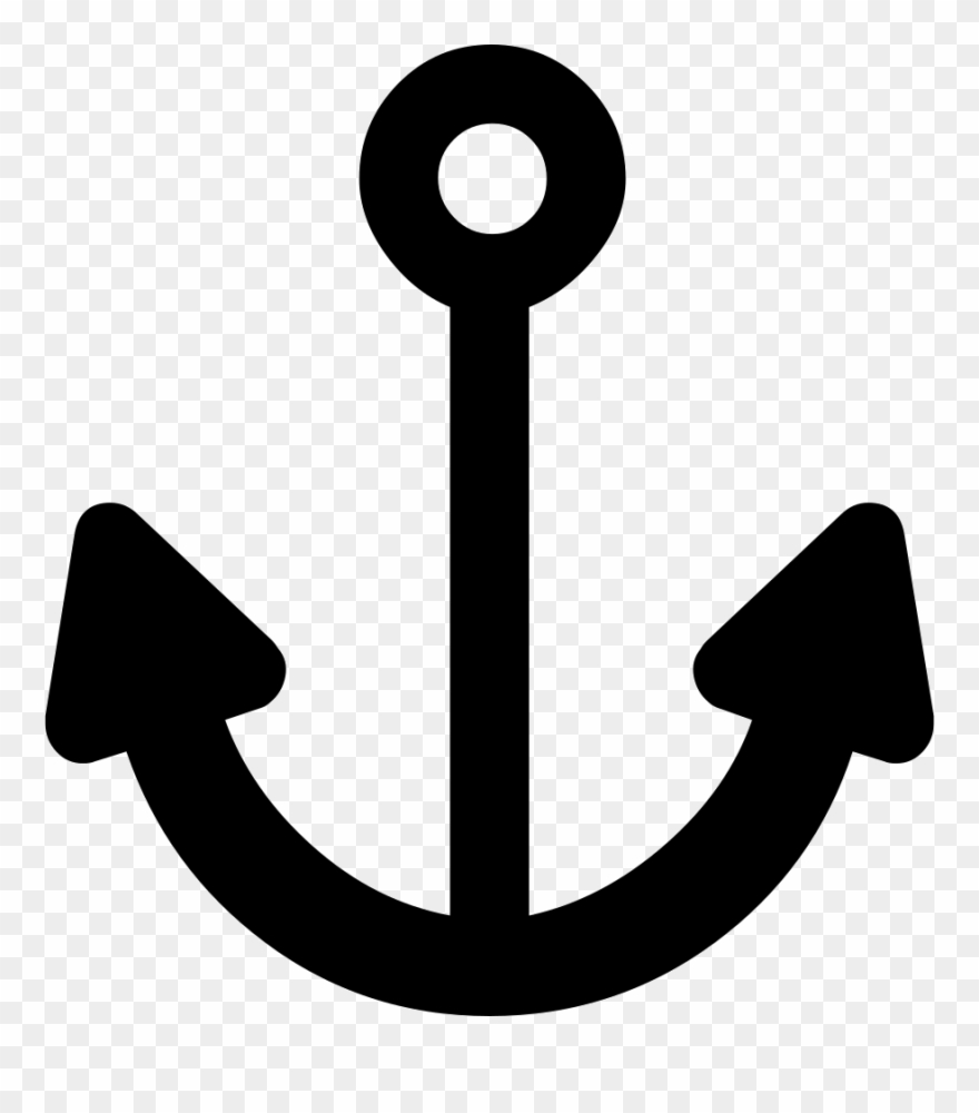 Anchor Silhouette Png - Flat Anchor Icon Clipart