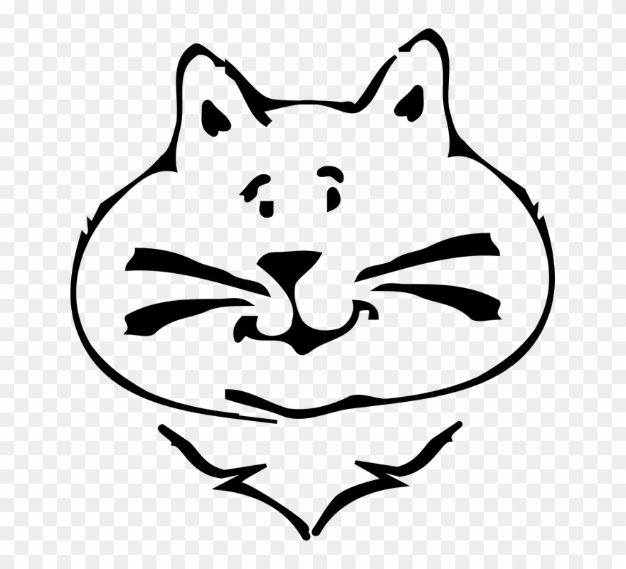 Cat Nose Cliparts 22, Buy Clip Art - Clipart Cat Face Happy - Png Download