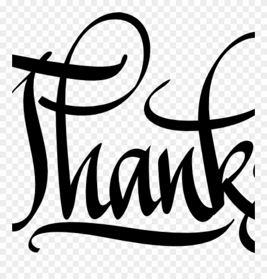 Thanks Clipart Free Thanks Clipart Free Thank You Clip - Calligraphy Thanks - Png Download