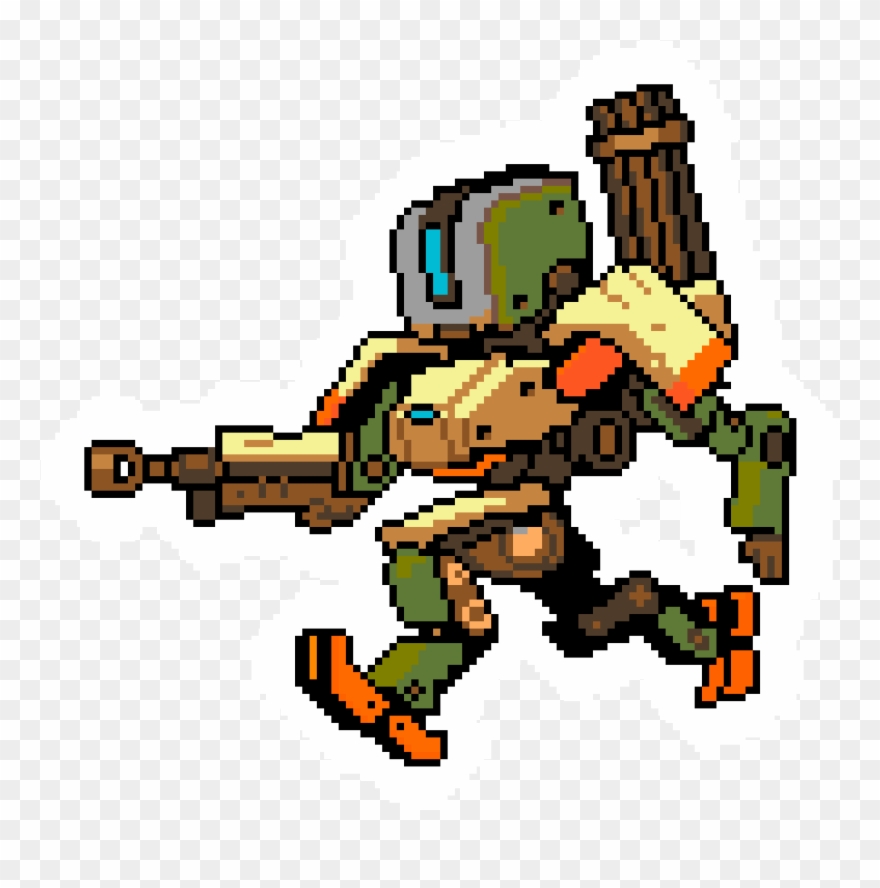 Pixel Art Bastion Overwatch - Overwatch Null Sector Bastion Clipart