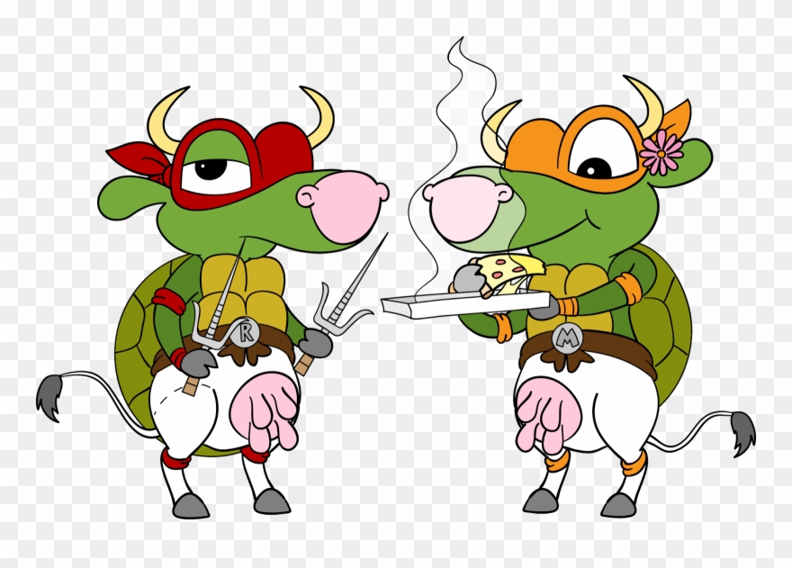 Cowsplay - Ninja Turtles - Cartoon Clipart