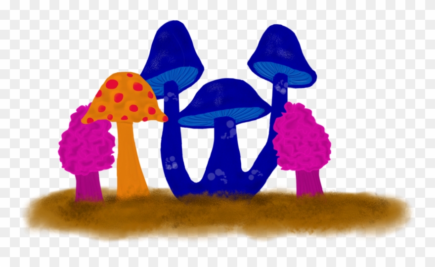 Mushroom Patch Cufflinks, Men's, Blanched Almond Clipart