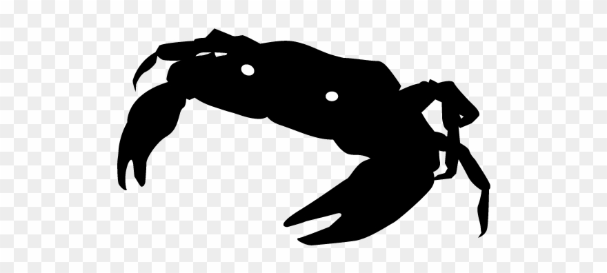 Crab - Silhouette - Animals Illustration - カニ シルエット Clipart