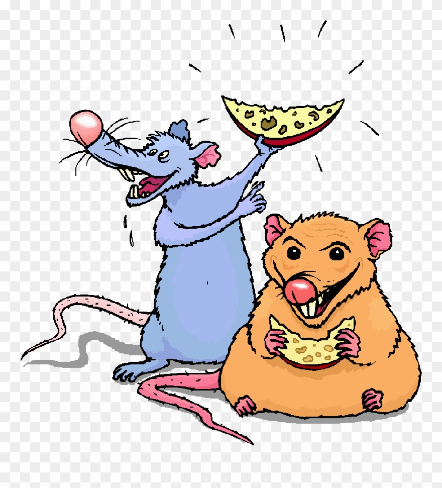 2 Rat Cartoon Clipart Brown Rat Clip Art - Coles And Woolworths Duopoly - Png Download