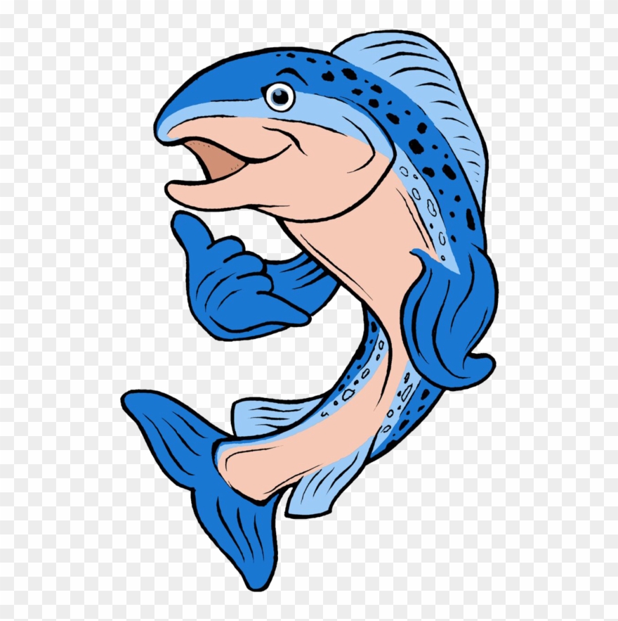 Blue Salmon - Portable Network Graphics Clipart