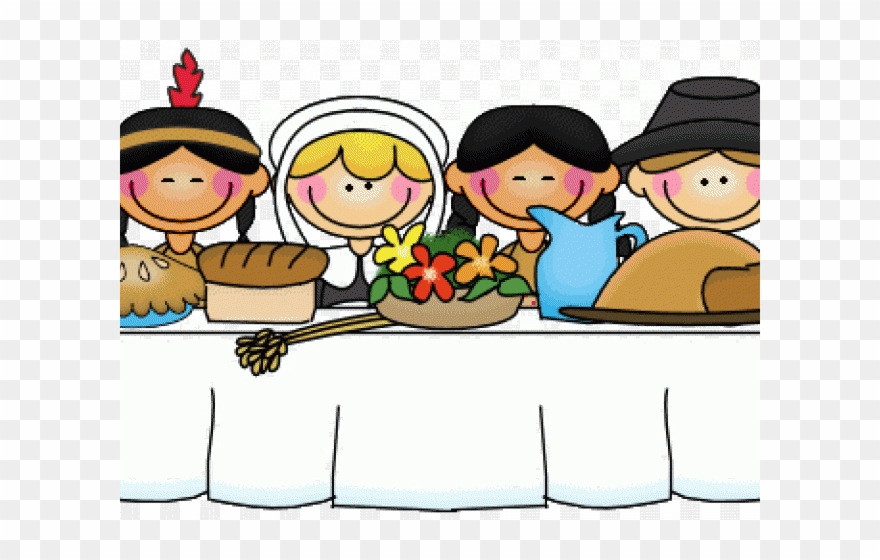 Native American Clipart Feast - Clip Art Thanksgiving Feast - Png Download