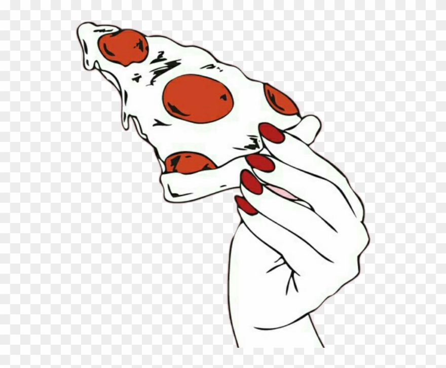Red Nails Pink Background Clipart