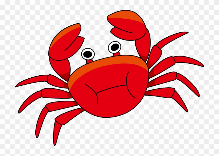 Les Animaux À - Dessin De Crabe En Couleur Clipart