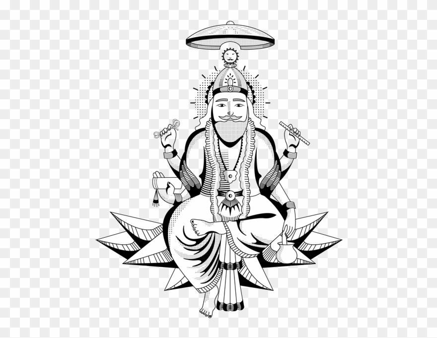 Vishwakarma God Png Transparent Vishwakarma God Png - Lord Vishwakarma Line Art Clipart